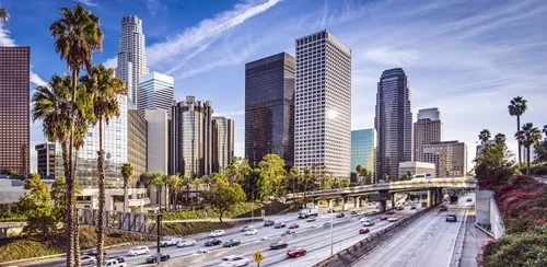 skyline of Los Angeles